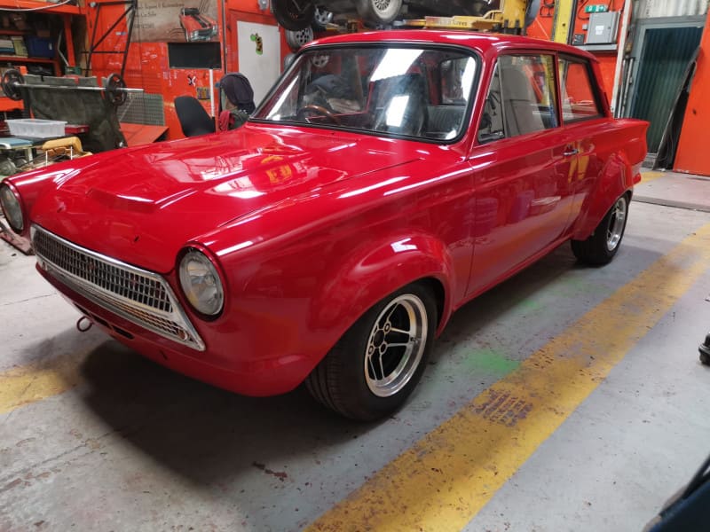 After painting with windscreen and grill put on.